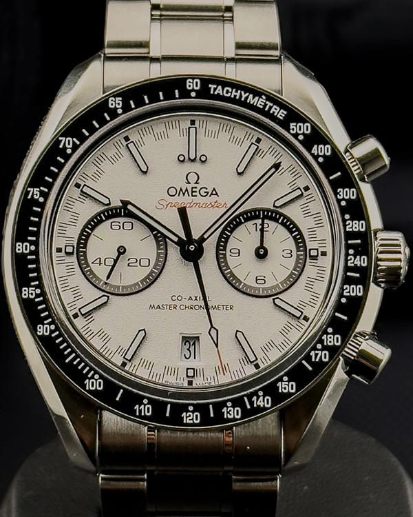 Omega Speedmaster Racing 44.25MM White Dial Steel Bracelet (329.30.44.51.04.001)