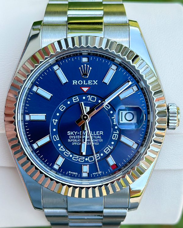 Rolex Sky-Dweller 42MM Blue Dial Oystersteel  Bracelet (326934)