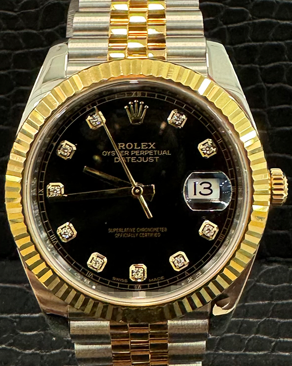 2017 Rolex Datejust 41MM Black Dial Two-Tone Jubilee Bracelet (126333)