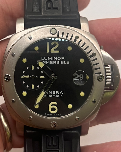 Panerai Luminor Submersible 44MM Black Dial Rubber Strap (PAM00024)