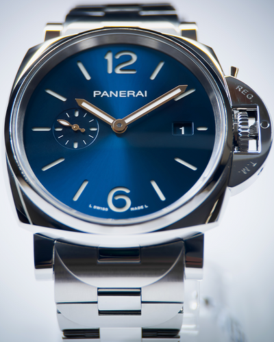 2022 Panerai Luminor Due 42MM Blue Dial Steel Bracelet (PAM01124)