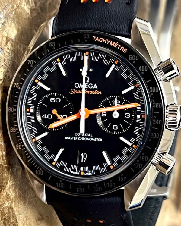 2023 Omega Speedmaster Racing 44.25MM Black Dial Leather Strap (329.32.44.51.01.001)