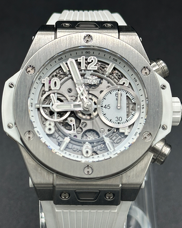 Hublot Big Bang Unico Titanium White 42MM Skeleton Dial Rubber Strap (441.NE.2010.RW)