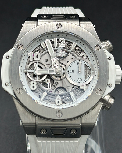 Hublot Big Bang Unico Titanium White 42MM Skeleton Dial Rubber Strap (441.NE.2010.RW)