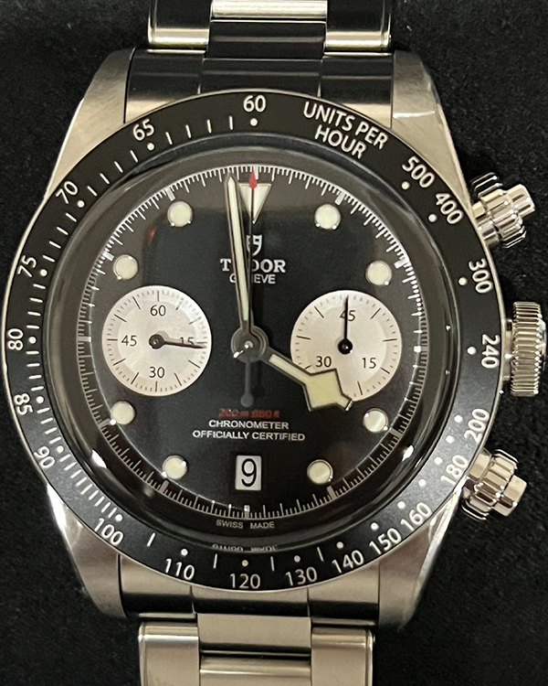 2021 Tudor Black Bay Chrono 41MM Black Dial Steel Bracelet (79360N)