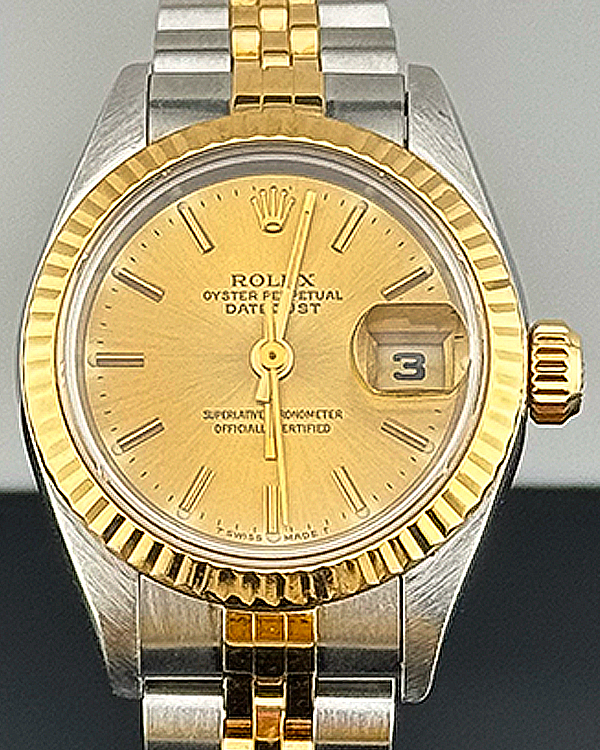 Rolex Lady-Datejust 26MM Champagne Dial Two-Tone Jubilee Bracelet (69173)