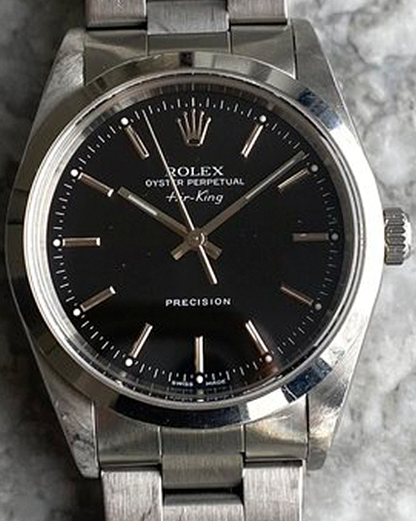 Rolex Air-King 34MM Black Dial Oyster Bracelet (14000)