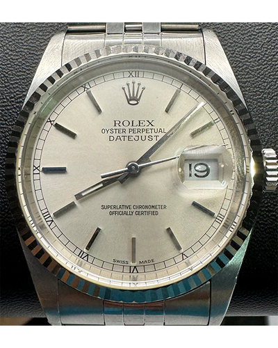 Rolex Datejust 36MM Silver Dial Jubilee Bracelet (16234)