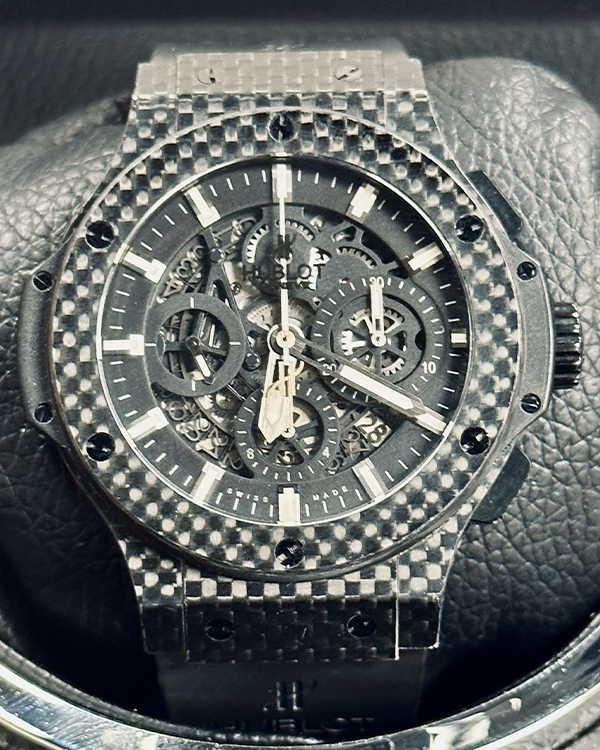 Hublot Big Bang Aero Bang 44MM Skeleton Dial Rubber Strap (311.QX.1124.RX)