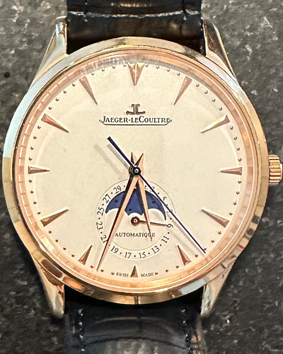 Jaeger-LeCoultre Master Ultra Thin Moon 39MM Beige Dial Leather Strap (176.2.64.S)