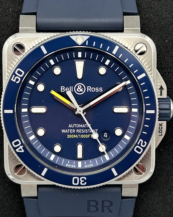 Bell & Ross BR 03-92 Diver 42MM Blue Dial Rubber Strap (BR0392-D-BU-ST/SRB)