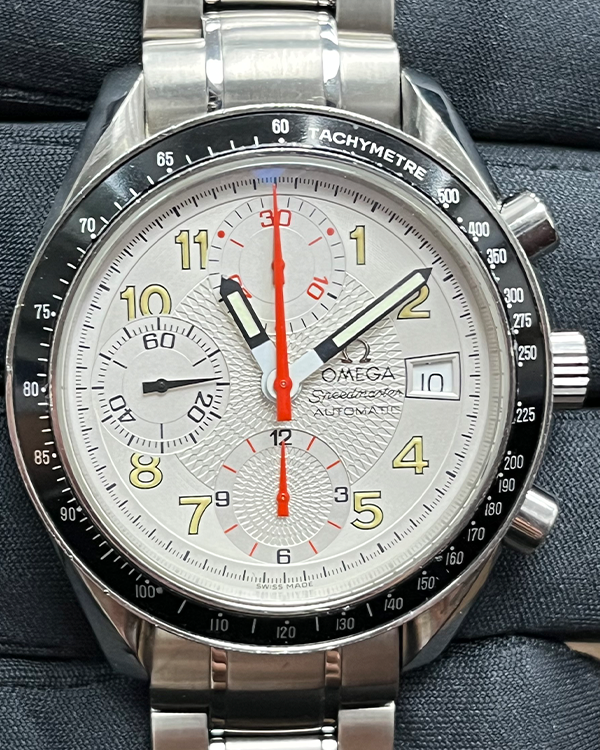 Omega Speedmaster Date Mark Chronograph 40MM White Dial Steel Bracelet (3513.33)