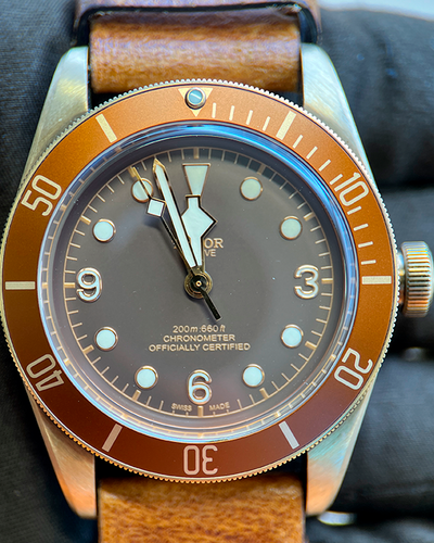 2016 Tudor Black Bay Bronze 43MM Brown Dial Leather Strap (79250BM)