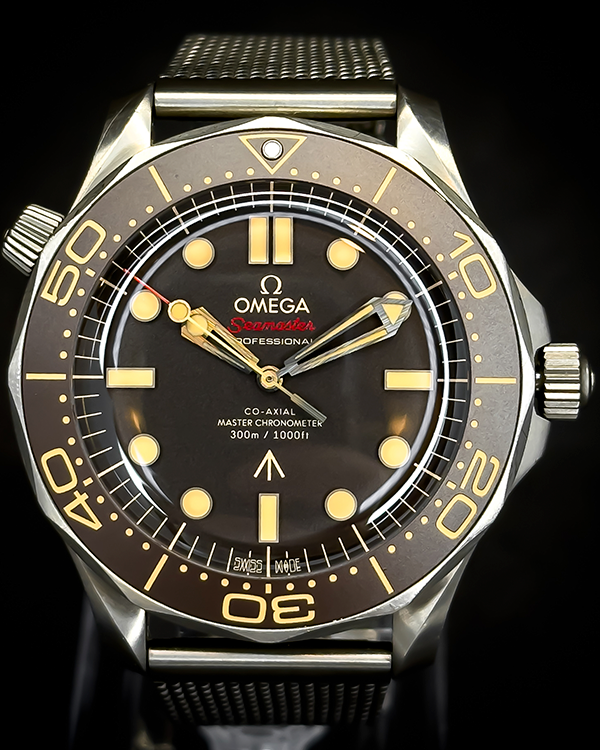 2022 Omega Seamaster Diver 300M “007 No Time To Die” 42MM Brown Dial Titanium Bracelet (210.90.42.20.01.001)