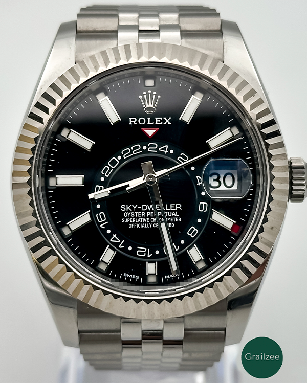 2023 Rolex Sky-Dweller Jubilee Oystersteel Black Dial (326934)