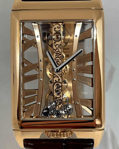 Corum Golden Bridge 29.5MM Skeleton Dial Leather Strap (113.050.55/0F02 MX55R)