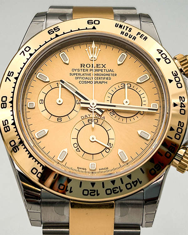 2023 Rolex Daytona Cosmograph Yellow Gold and Oystersteel Champagne Dial (116503)