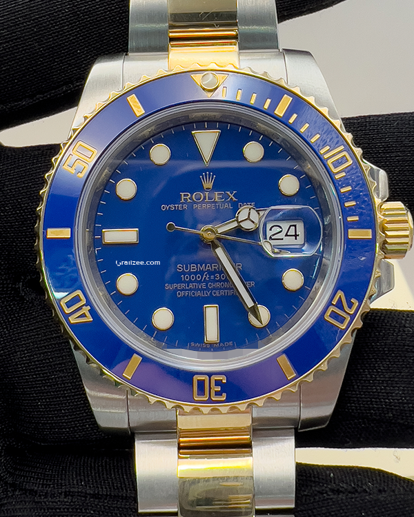 2013 Rolex Submariner Date "Bluesy" 40MM Blue Dial Two-Tone Oyster Bracelet (116613LB)