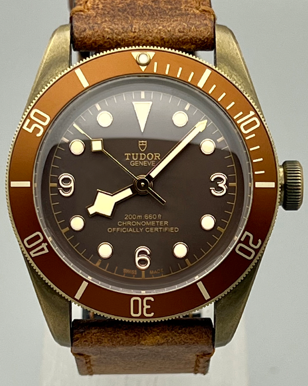 No Reserve - 2019 Tudor Heritage Black Bay Bronze 43MM Brown Dial Leather Strap (79250BM)