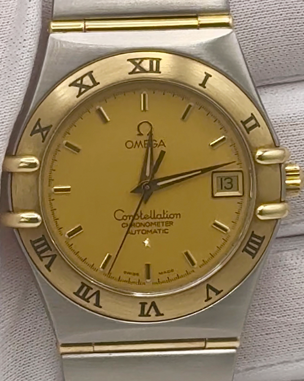 2007 Omega Constellation 35.5MM Yellow Dial Two-Tone Bracelet (1202.10.00)
