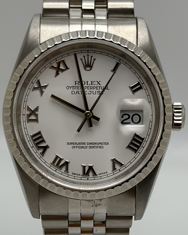 Rolex Datejust 36MM White Dial Steel Jubilee Bracelet (1600)