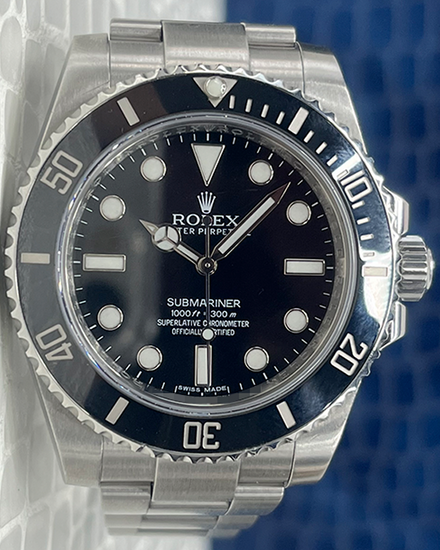 Rolex Submariner (No Date) 40MM Black Dial Oyster Bracelet (114060)