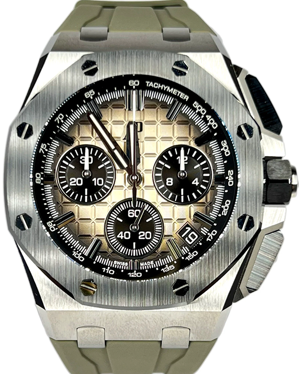 Audemars Piguet Royal Oak Offshore Chronograph 43MM Brown Dial Rubber Strap (26420SO.OO.A600CA.01)