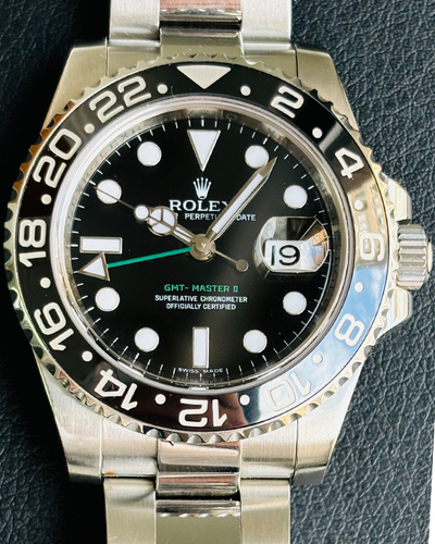 Rolex GMT-Master II 40MM Black Dial Oyster Bracelet (116710)