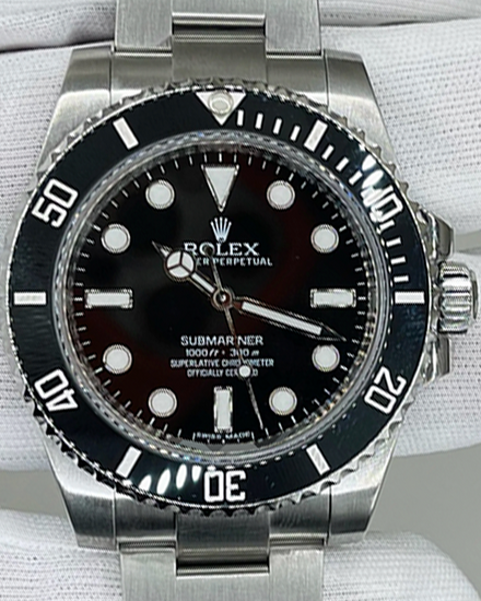 2014 Rolex Submariner No Date 40MM Black Dial Oyster Bracelet (114060)
