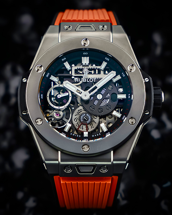 2023 Hublot Big Bang Meca-10 45MM Skeleton Dial Rubber Strap (414.NI.1123.RX)