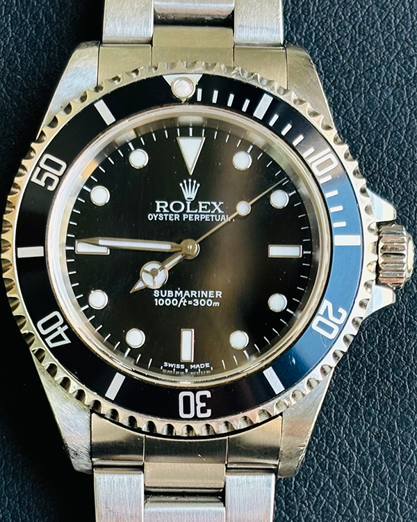 2002 (Y Serial) Rolex Submariner No-Date 40MM Black Dial Oyster Bracelet (14060M)