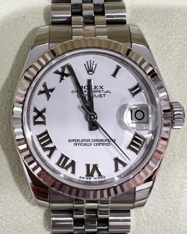 2012 Rolex Datejust 31MM Jubilee Bracelet White Rolesor White Dial (178274)