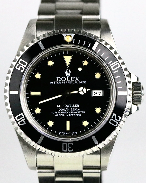 1992 (N Serial) Rolex Sea-Dweller 40MM Black Dial Steel Bracelet (16600)