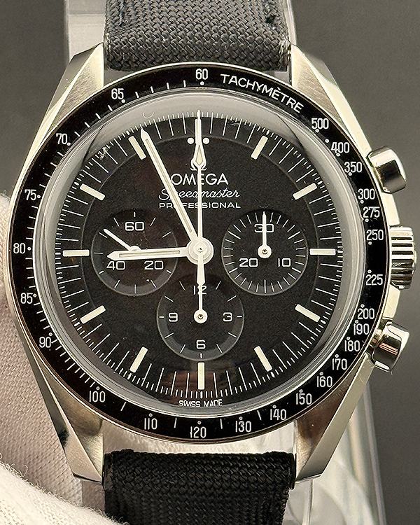 2024 Omega Speedmaster Professional Moonwatch 42MM Black Dial Textile Strap (310.32.42.50.01.001)