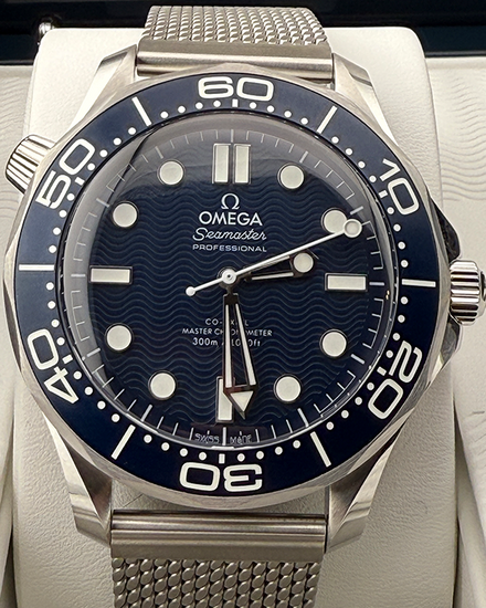 2024 Omega Seamaster Diver 300M "James Bond 60th Anniversary" 42MM Blue Dial Steel Bracelet (210.30.42.20.03.002)