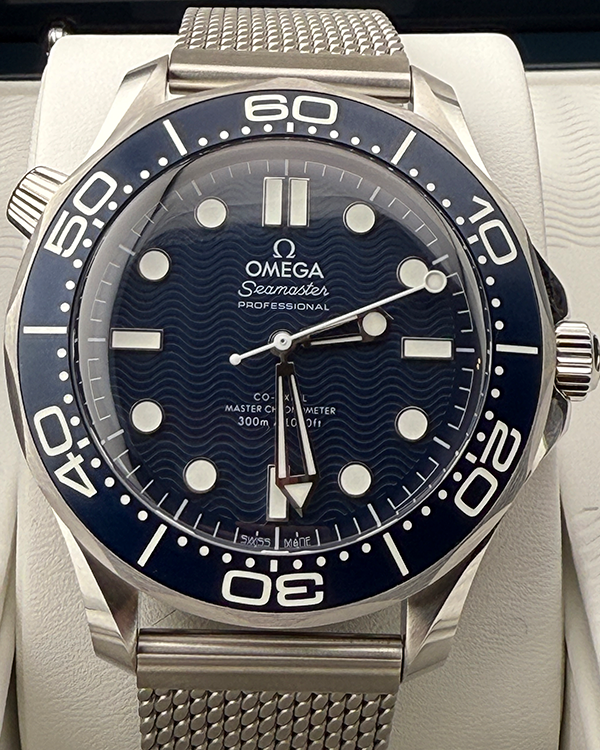 2024 Omega Seamaster Diver 300M "James Bond 60th Anniversary" 42MM Blue Dial Steel Bracelet (210.30.42.20.03.002)
