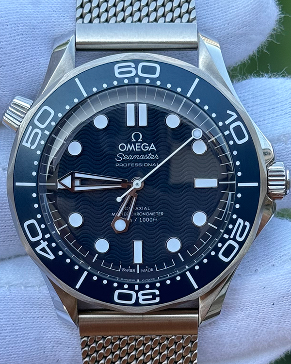 2023 Omega Seamaster Diver 300M "James Bond 60th Anniversary" 42MM Blue Dial Steel Bracelet (210.30.42.20.03.002)