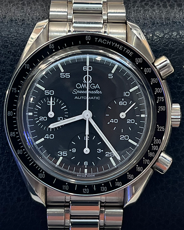 Omega Speedmaster Reduced 39MM Black Dial Steel Bracelet (3510.50.00)