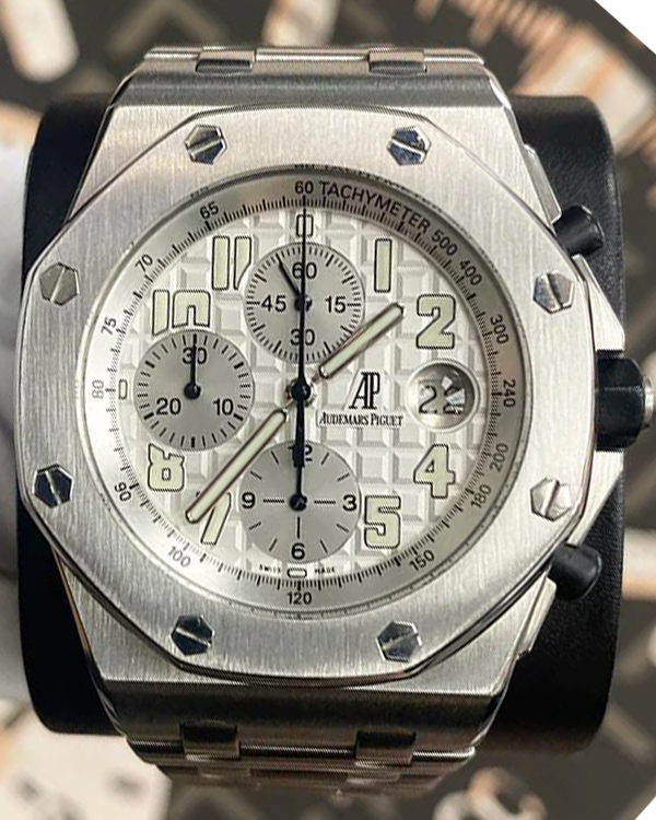 Audemars Piguet Royal Oak Offshore Chronograph 42MM Silver Dial Steel Bracelet (25721ST.OO.1000ST.07.A)