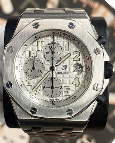 Audemars Piguet Royal Oak Offshore Chronograph 42MM Silver Dial Steel Bracelet (25721ST.OO.1000ST.07.A)