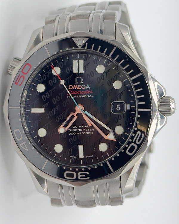 Omega Seamaster Professional Diver 300M James Bond 50th Anniversary 41MM Black Dial Steel Bracelet (212.30.41.20.01.005)