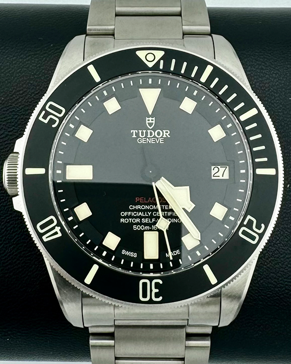 No Reserve - 2024 Tudor Pelagos LHD 42MM Black Dial Titanium Bracelet (25610TNL)