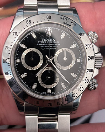 2006 Rolex Cosmograph Daytona 40MM Black Dial Steel Bracelet (116520)