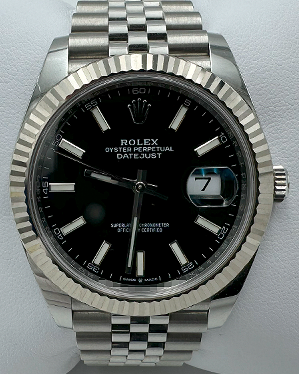 Rolex Datejust 41MM Black Dial Jubilee Bracelet (126334)