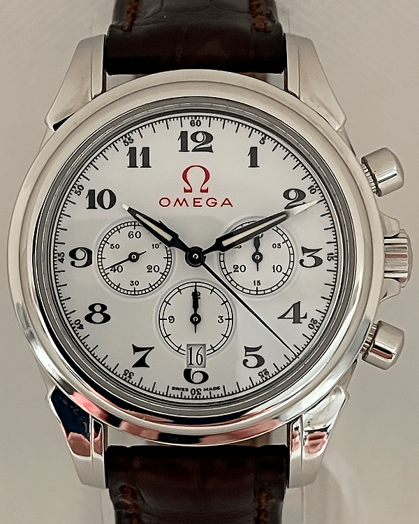 Omega De Ville 41MM White Dial Leather Strap (4841.20.32)