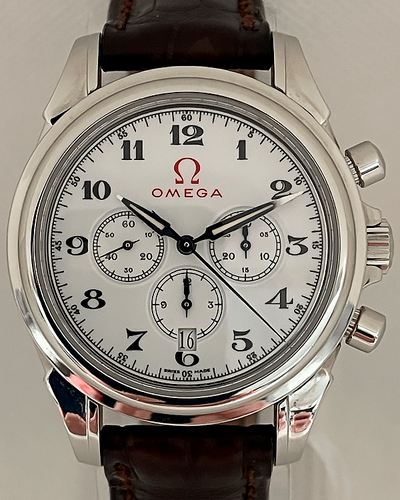 Omega De Ville 41MM White Dial Leather Strap (4841.20.32)