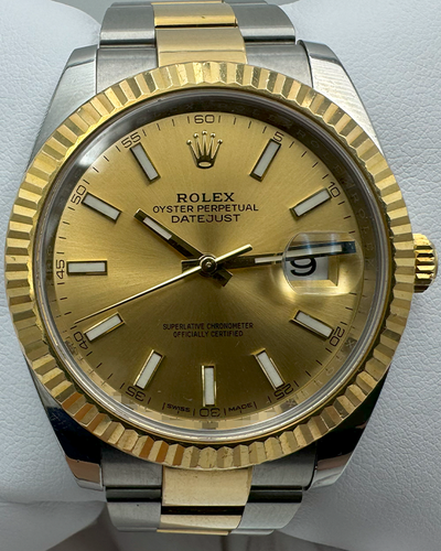 Rolex Datejust 41MM Champagne Dial Two-Tone Bracelet (126333)