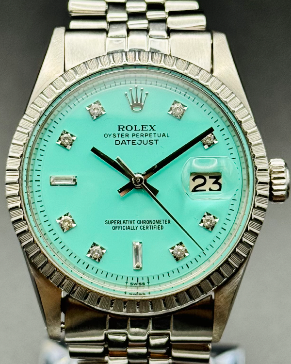 Rolex Datejust 36MM  Aftermarket Turquoise Dial Jubilee Bracelet (1601)