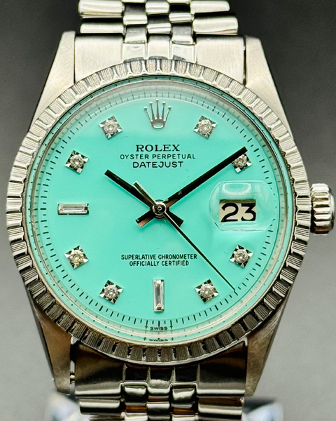 Rolex Datejust 36MM Aftermarket Turquoise Dial Jubilee Bracelet