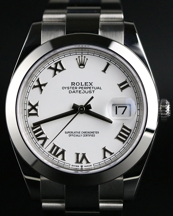 2021 Rolex Datejust 41MM White Dial Oyster Bracelet (126300)